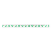 Ruban En Satin Dragon de coeur vert sur blanc (Devant)