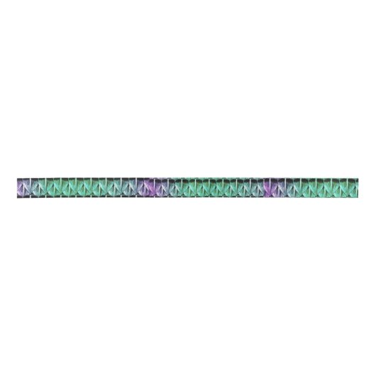 Ruban En Satin Dragon pourpre et vert (Devant)