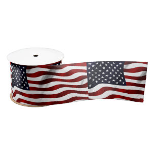 Ruban En Satin Drapeau américain