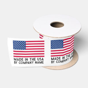 Ruban En Satin Drapeau Américain Fabriqué Aux Etats-Unis Marque É