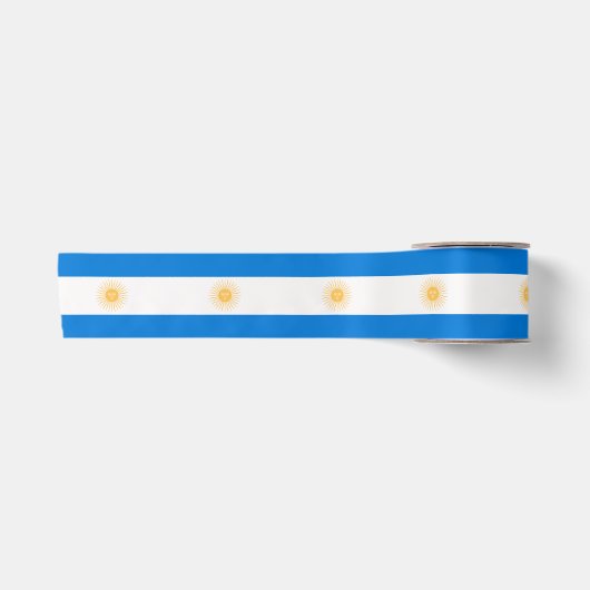 Ruban En Satin drapeau argentin (Devant)