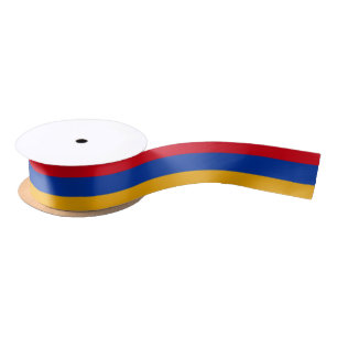 Ruban En Satin Drapeau arménien patriotique