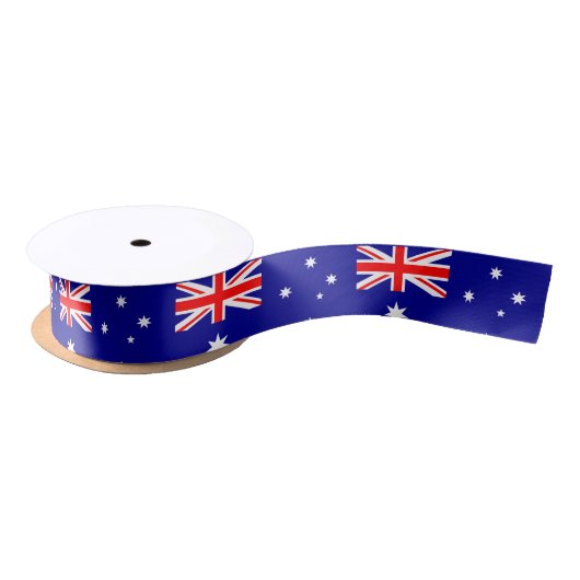 Ruban En Satin Drapeau Australie (Bobine)