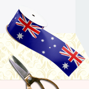 Ruban En Satin Drapeau Australien Ruban, Voyage / sports, Austral