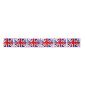 Ruban En Satin Drapeau britannique d'Union Jack de style grunge (Devant)