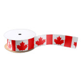 Ruban En Satin Drapeau canadien (Bobine)