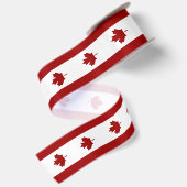 Ruban En Satin Drapeau canadien (Dos)
