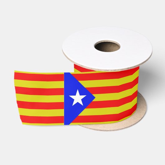 Ruban En Satin Drapeau catalan (Bobine)