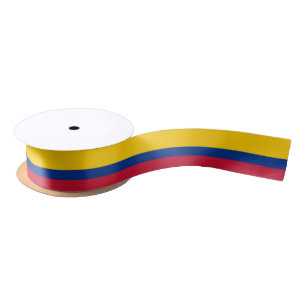 Ruban En Satin Drapeau Colombie