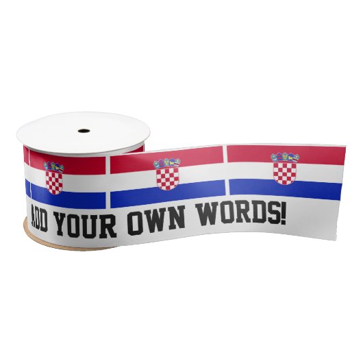Ruban En Satin Drapeau croate (Bobine)
