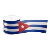 Ruban En Satin Drapeau Cuba (Bobine)