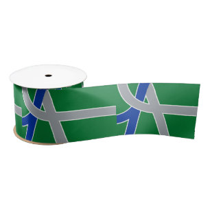 Ruban En Satin Drapeau d'Albany, Oregon