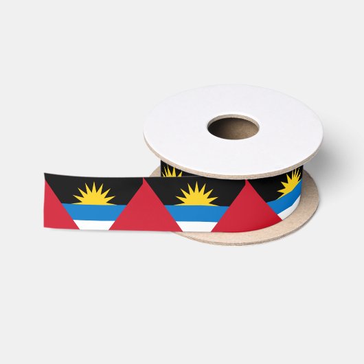 Ruban En Satin Drapeau d'Antigua-et-Barbuda (Bobine)