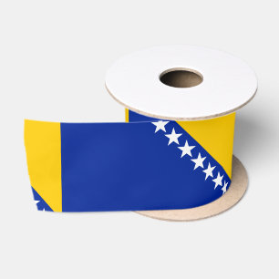 Ruban En Satin Drapeau de Bosnie-Herzégovine