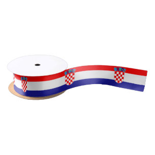 Ruban En Satin Drapeau de Croatie