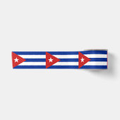 Ruban En Satin Drapeau de Cuba (Devant)