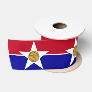 Ruban En Satin Drapeau de Dallas (Texas)