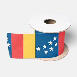 Ruban En Satin Drapeau de Durham (Caroline du Nord, États-Unis)