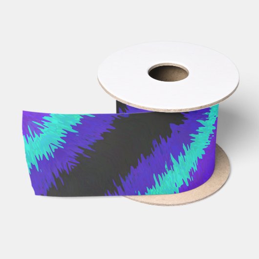 Ruban En Satin Drapeau de fierté Alexigender Abstrait Squiggly Tr (Bobine)