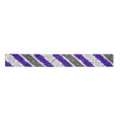 Ruban En Satin Drapeau de fierté Greygender Boho Géométrique Mod  (Devant)