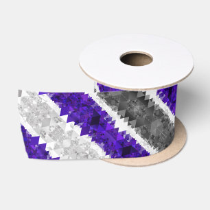 Ruban En Satin Drapeau de fierté Greygender Boho Géométrique Mod
