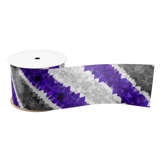 Ruban En Satin Drapeau de fierté Greygender Boho Géométrique Mod  (Bobine)
