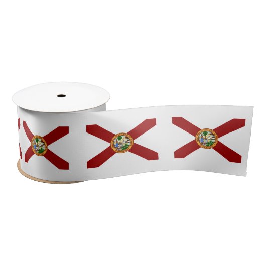 Ruban En Satin Drapeau de Floride (Bobine)