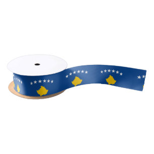 Ruban En Satin Drapeau de Kosovo