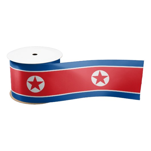 Ruban En Satin Drapeau de la Corée du Nord (Bobine)