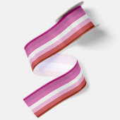Ruban En Satin Drapeau de la fierté lesbienne (Dos)