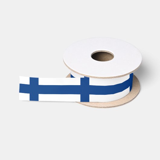 Ruban En Satin Drapeau de la Finlande (Bobine)