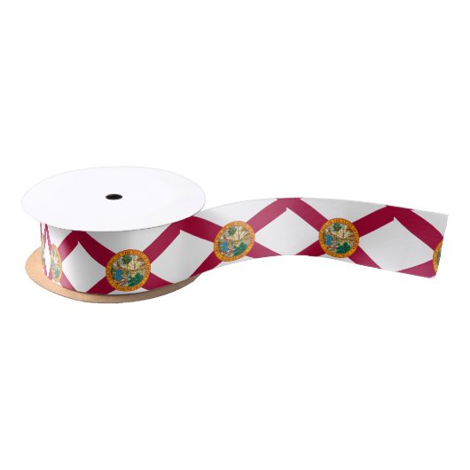 Ruban En Satin Drapeau de la Floride (Bobine)