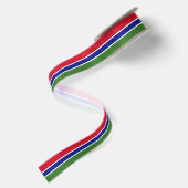 Ruban En Satin Drapeau de la Gambie (Dos)
