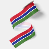 Ruban En Satin Drapeau de la Gambie (Dos)