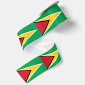 Ruban En Satin Drapeau de la Guyane (Dos)