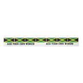 Ruban En Satin Drapeau de la Jamaïque (Devant)
