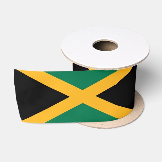 Ruban En Satin Drapeau de la Jamaïque (Bobine)