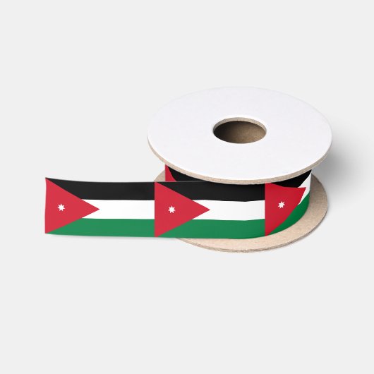 Ruban En Satin Drapeau de la Jordanie (Bobine)