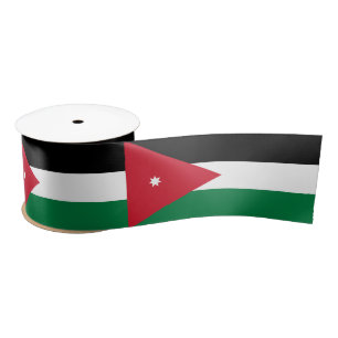 Ruban En Satin Drapeau de la Jordanie