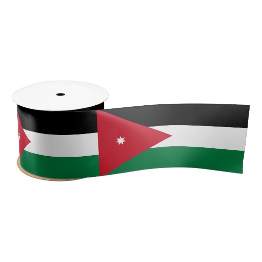 Ruban En Satin Drapeau de la Jordanie (Bobine)
