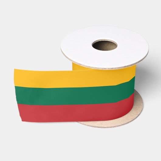 Ruban En Satin Drapeau de la Lituanie (Bobine)