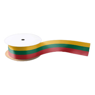 Ruban En Satin Drapeau de la Lituanie