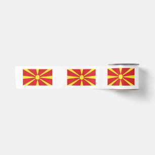 Ruban En Satin Drapeau de la Macédoine du Nord