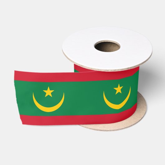 Ruban En Satin Drapeau de la Mauritanie (Bobine)