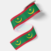 Ruban En Satin Drapeau de la Mauritanie (Dos)