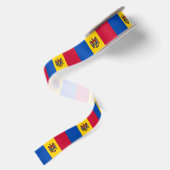 Ruban En Satin Drapeau de la Moldavie (Dos)