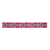 Ruban En Satin Drapeau de la Norvège (Devant)