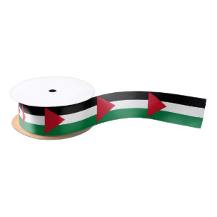 Ruban En Satin Drapeau de la Palestine