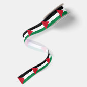 Ruban En Satin Drapeau de la Palestine (Dos)