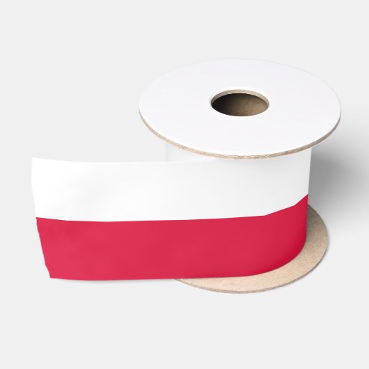 Ruban En Satin Drapeau de la Pologne (Bobine)